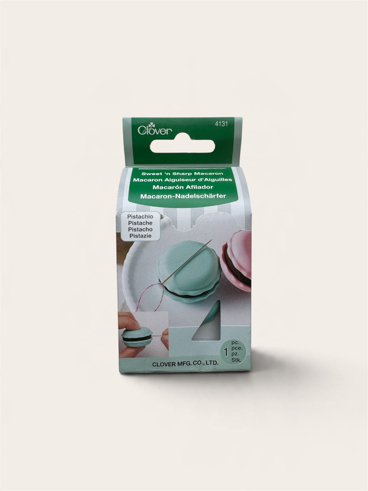 Afilador de agujas Clover en forma de macarrón
