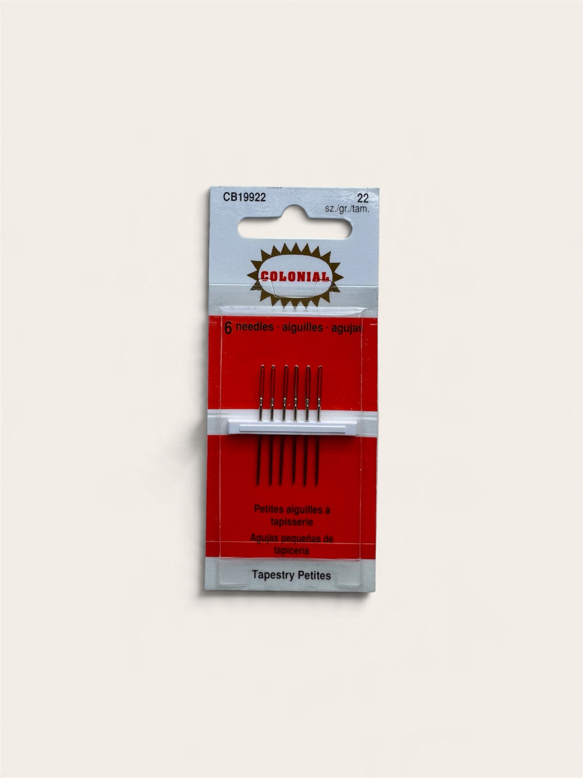 Agujas Colonial Petites - 6 pzs