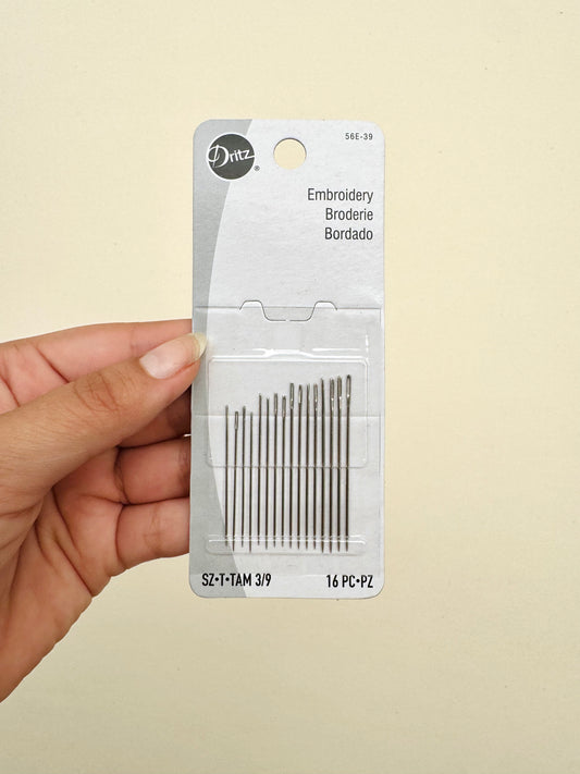 Agujas para Bordado Dritz · Surtido 16 pz