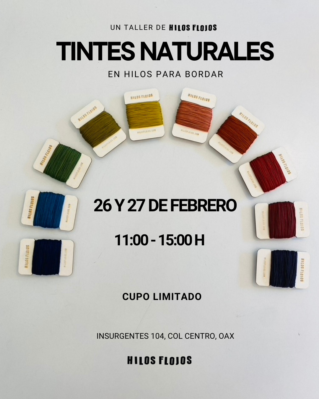 Taller de Tintes Naturales, enfocado a la tinción de hilos de algodón